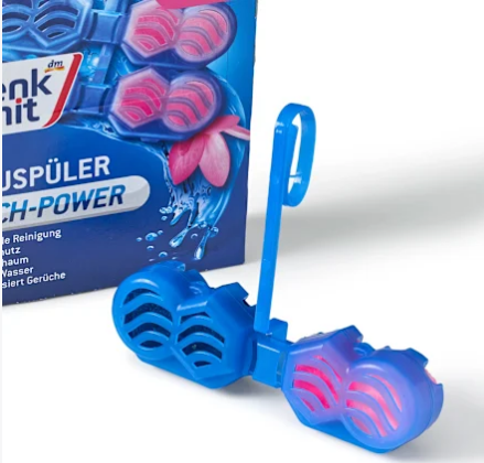 Туалетний блок для унітазу Denkmit WC Blauspüler Flower, 2 шт