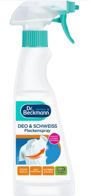 Пятновыводитель Dr. Beckmann DEO&SCHWEISS от пятен дезодоранта и пота 250 мл