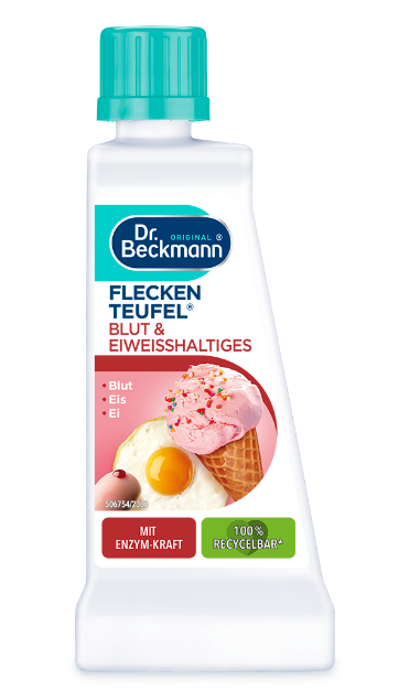 Плямовивідник Dr. Beckmann Fleckenteufel Blut & Eiweisshaltiges від крові, білка, морозива 50 мл