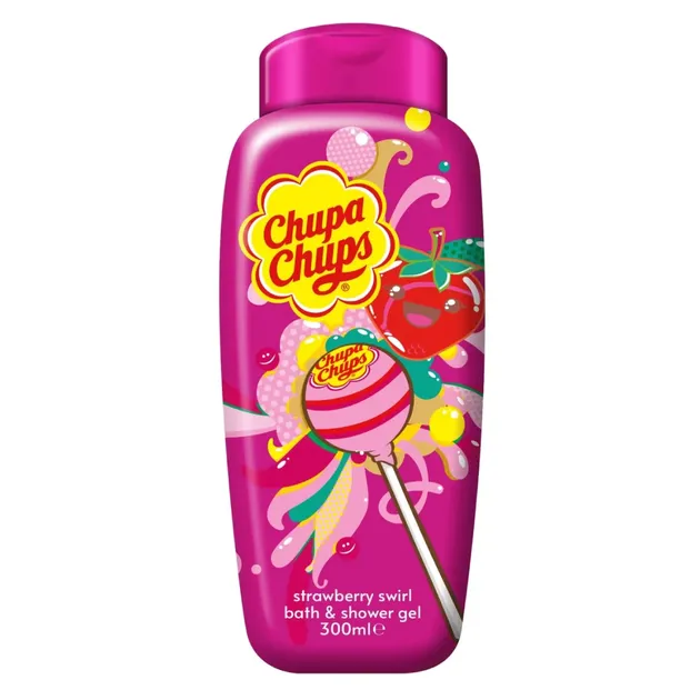 Дитячий шампунь та гель Chupa Chups з ароматом полуниці, 300 мл