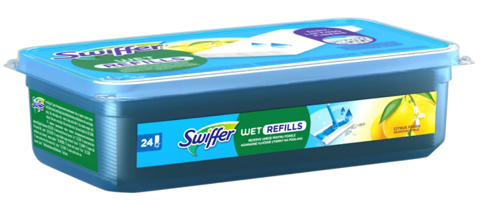 Змінні вологі серветки для прибирання підлоги Swiffer Wet Refills 24 шт