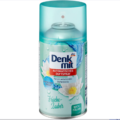 Сменный баллон к автоматическому аэрозольному освежителю воздуха Denkmit цветочный 250 мл.