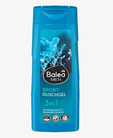 Мужской гель для душа Balea Sport Duschgel Men 3в1, 300 мл