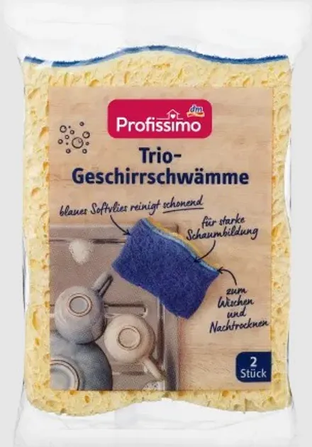 Губки для миття посуду Profissimo Trio-Topfschwamme, 2 шт