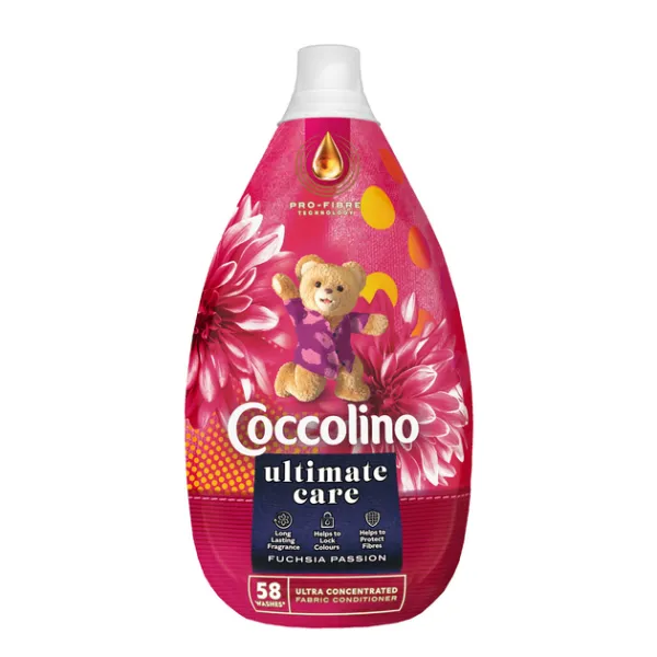 Парфюмерный ополаскиватель для одежды Cocolino Intense Fuschia passion, 58 стирок, 870 мл
