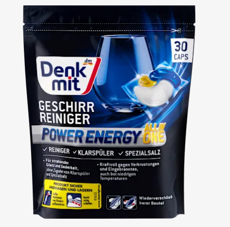 Капсулы для посудомоечной машины DenkMit Multi-Power Energy All in1, 30 шт