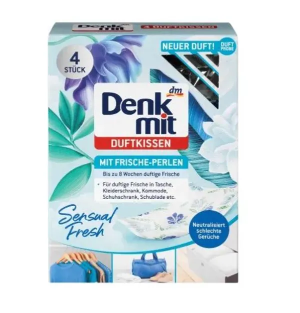 Освежитель для шкафа аромаподушечки Denkmit Duftkissen Sensual Fresh, 4 шт