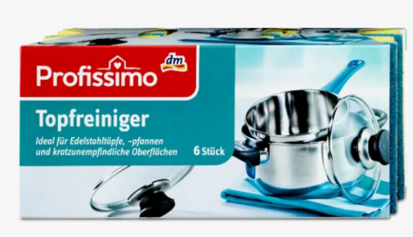 Губки Profissimo для чистки кастрюль и сковородок, 6 шт.