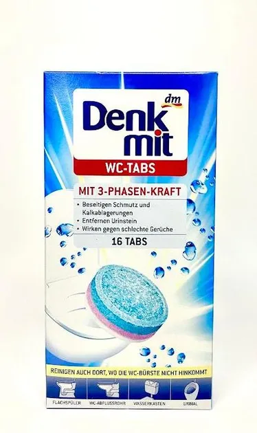 Таблетки для чистки унитазов Denkmit 16 шт