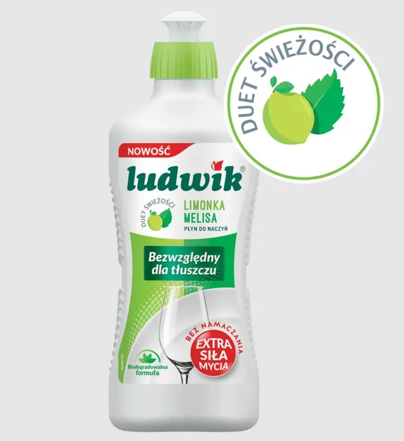 Средство для мытья посуды Ludwik Лайм и Мелисса 900 г