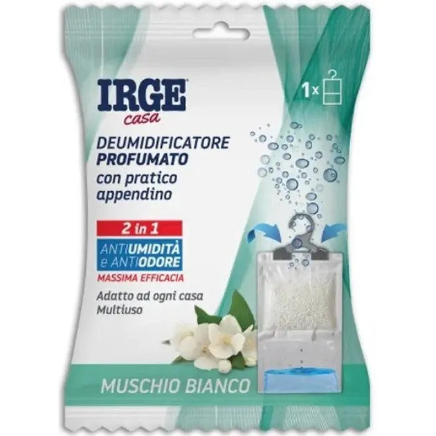 Поглинач вологи та запаху IRGE з підвіскою Білий мускус (Muschio Bianco) 500 мл