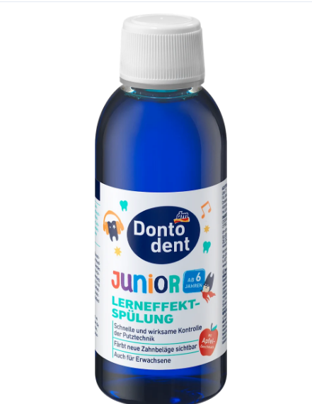 Детский ополаскиватель для рта Dontodent Junior - "эффект обучения", 200 мл