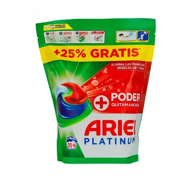 Капсулы для стирки ARIEL Pods+ All-in-1 Extra Stain Removal Все-в-1, Экстрасила пятновыводителя, 44 цикла стирки, 44 шт