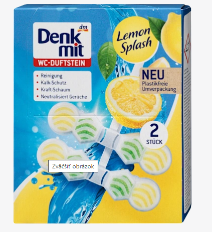 Туалетный блок Denkmit для унитаза Lemon Splash, 2шт.