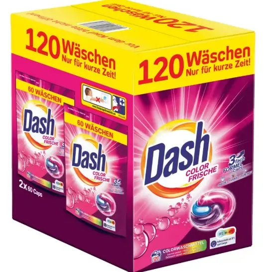 Капсулы для стирки Dash Color Frische Washing Caps, 120 шт