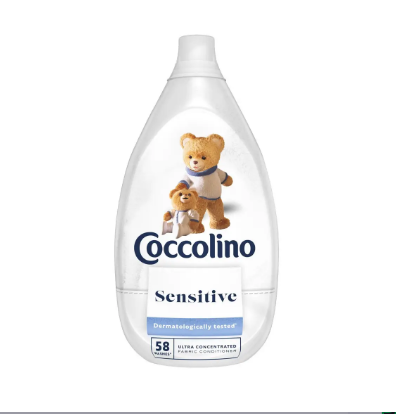 Парфюмерный ополаскиватель для одежды Coccolino Sensetiv, 58 стирок, 870 мл