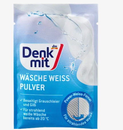 Кислородный порошок для белья Denkmit White Wäsche Weiß, 50 г