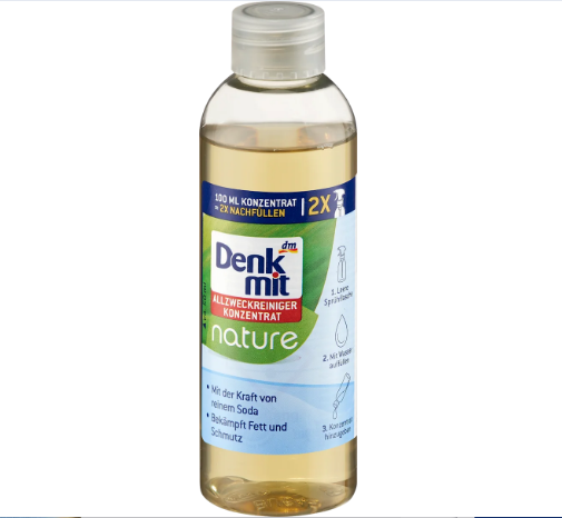 Универсальное концентрированное чистящее средство Denkmit Allzweckreiniger Konzentrat nat, 100 мл