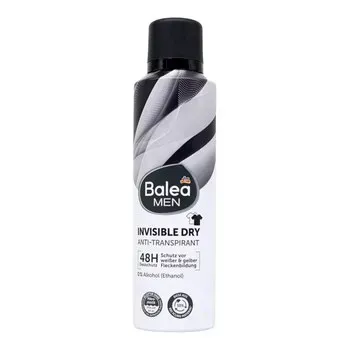 Мужской дезодорант 0% Alkohol Balea Men Invisible Dry, 200 мл