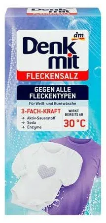 Пятновыводитель с натуральной содой Denkmit Fleckensalz, 500 г